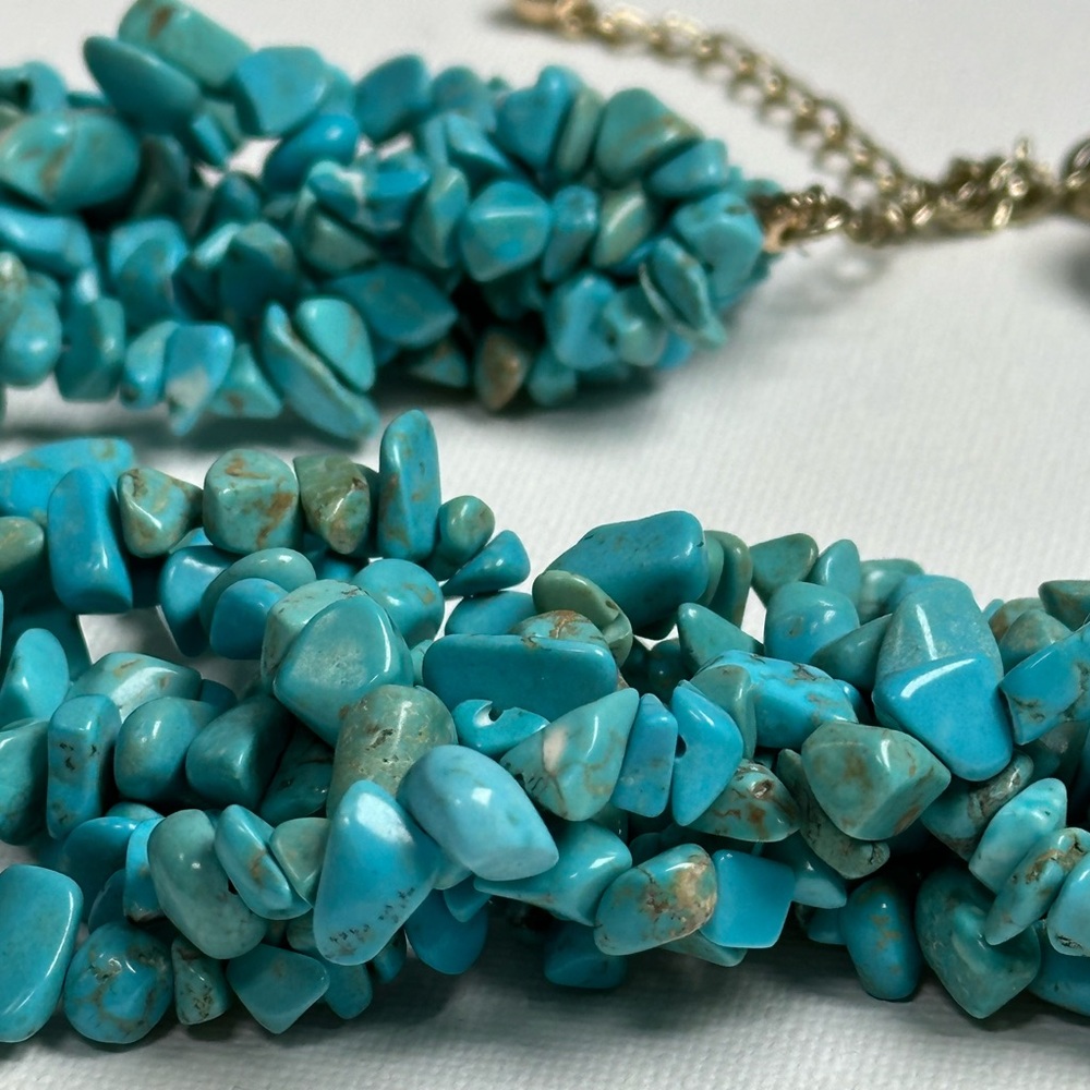 Aqua Blue-Green Stone Necklace, Mermaid Core, Your Necklace is Your Crown